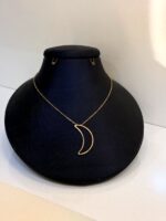 گردنبند طرح ماه طلا - Image 2
